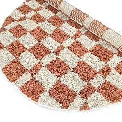 Tappeto rotondo - Atrani Natural Cotton Shaggy (arancia)