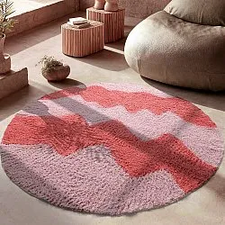 Tappeto A Pelo Lungo - Amira Natural Cotton Shaggy (rosa)