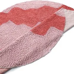 Tappeto A Pelo Lungo - Amira Natural Cotton Shaggy (rosa)