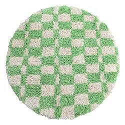 Tappeto rotondo - Atrani Natural Cotton Shaggy (verde)