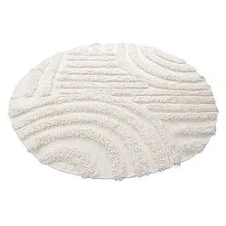 Tappeto rotondo - Cazorla Natural Cotton Shaggy (bianco)