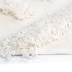 Tappeto rotondo - Cazorla Natural Cotton Shaggy (bianco)