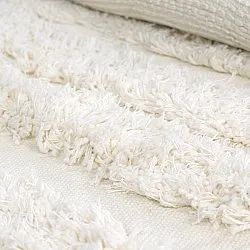 Tappeto rotondo - Cazorla Natural Cotton Shaggy (bianco)