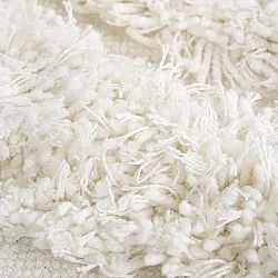 Tappeto rotondo - Cazorla Natural Cotton Shaggy (bianco)