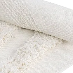 Tappeto rotondo - Cazorla Natural Cotton Shaggy (bianco)