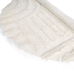 Tappeto rotondo - Cazorla Natural Cotton Shaggy (bianco)