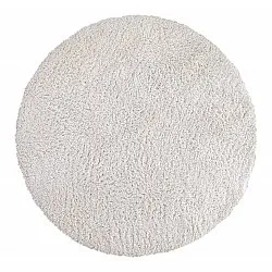 Tappeto rotondo - Combarro Solid Cotton Shaggy (crema)