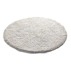 Tappeto rotondo - Combarro Solid Cotton Shaggy (crema)