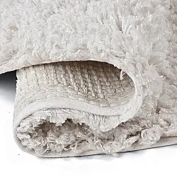 Tappeto rotondo - Combarro Solid Cotton Shaggy (crema)