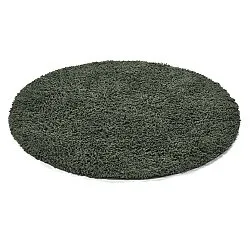 Tappeto rotondo - Combarro Solid Cotton Shaggy (verde)