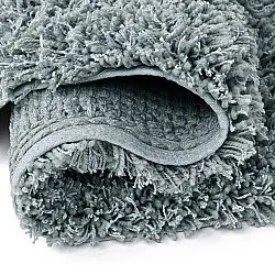 Tappeto rotondo - Combarro Solid Cotton Shaggy (azzurro)