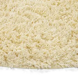Tappeto rotondo - Combarro Solid Cotton Shaggy (giallo chiaro)