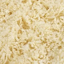 Tappeto rotondo - Combarro Solid Cotton Shaggy (giallo chiaro)