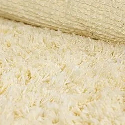 Tappeto rotondo - Combarro Solid Cotton Shaggy (giallo chiaro)