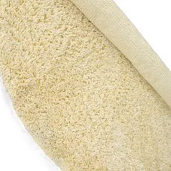 Tappeto rotondo - Combarro Solid Cotton Shaggy (giallo chiaro)
