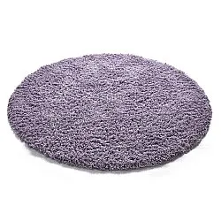 Tappeto rotondo - Combarro Solid Cotton Shaggy (viola chiaro)