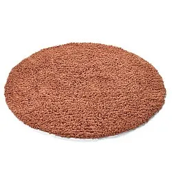 Tappeto rotondo - Combarro Solid Cotton Shaggy (arancione chiaro)