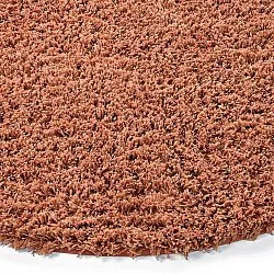 Tappeto rotondo - Combarro Solid Cotton Shaggy (arancione chiaro)