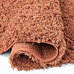 Tappeto rotondo - Combarro Solid Cotton Shaggy (arancione chiaro)
