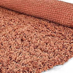 Tappeto rotondo - Combarro Solid Cotton Shaggy (arancione chiaro)