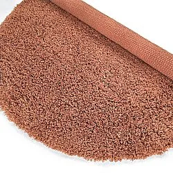 Tappeto rotondo - Combarro Solid Cotton Shaggy (arancione chiaro)