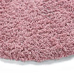 Tappeto rotondo - Combarro Solid Cotton Shaggy (rosa chiaro)