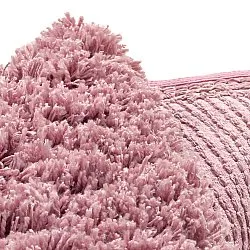 Tappeto rotondo - Combarro Solid Cotton Shaggy (rosa chiaro)
