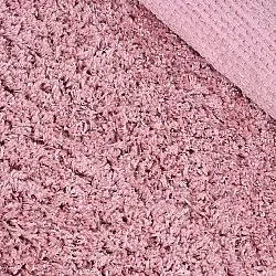 Tappeto rotondo - Combarro Solid Cotton Shaggy (rosa chiaro)