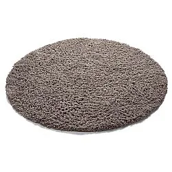 Tappeto rotondo - Combarro Solid Cotton Shaggy (taupe)