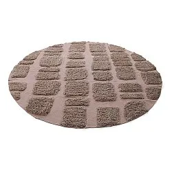 Tappeto rotondo - Otranto Natural Cotton Shaggy (taupe)