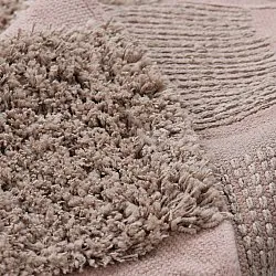 Tappeto rotondo - Otranto Natural Cotton Shaggy (taupe)