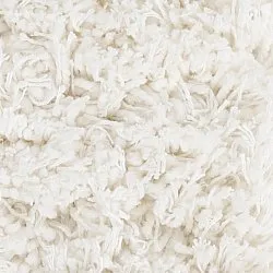 Tappeto rotondo - Sivota Natural Cotton Shaggy (bianco)