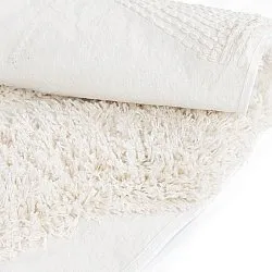Tappeto rotondo - Sivota Natural Cotton Shaggy (bianco)