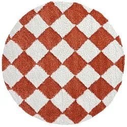 Tappeti rotondi - Albi (bianco/arancione)