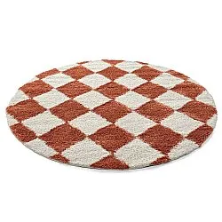 Tappeti rotondi - Albi (bianco/arancione)