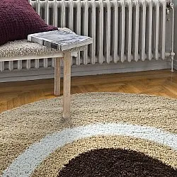 Tappeti rotondi - Alsace (beige/bianco/marrone)
