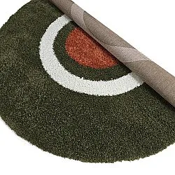 Tappeti rotondi - Alsace (verde/bianco/arancione)