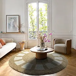 Tappeti rotondi - Asilah (beige/bianco)