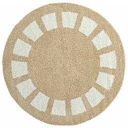Tappeti rotondi - Asilah (beige/bianco)