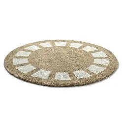 Tappeti rotondi - Asilah (beige/bianco)