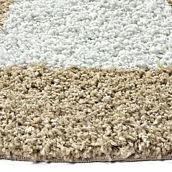 Tappeti rotondi - Asilah (beige/bianco)