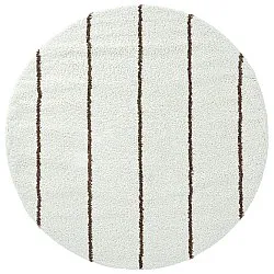 Tappeti rotondi - Eze (bianco/marrone)