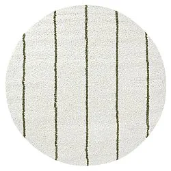 Tappeti rotondi - Eze (bianco/verde)