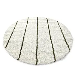 Tappeti rotondi - Eze (bianco/verde)