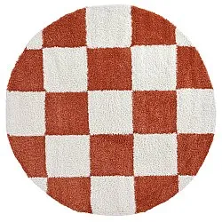 Tappeti rotondi - Gordes (arancione/bianco)