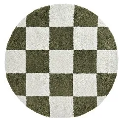 Tappeti rotondi - Gordes (verde/bianco)