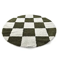 Tappeti rotondi - Gordes (verde/bianco)