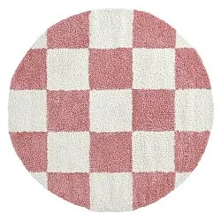 Tappeti rotondi - Gordes (rosa/bianco)