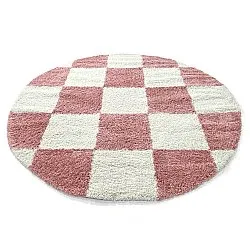 Tappeti rotondi - Gordes (rosa/bianco)