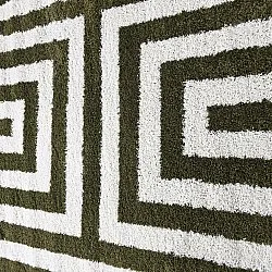 Tappeti rotondi - Imilchil (bianco/verde)